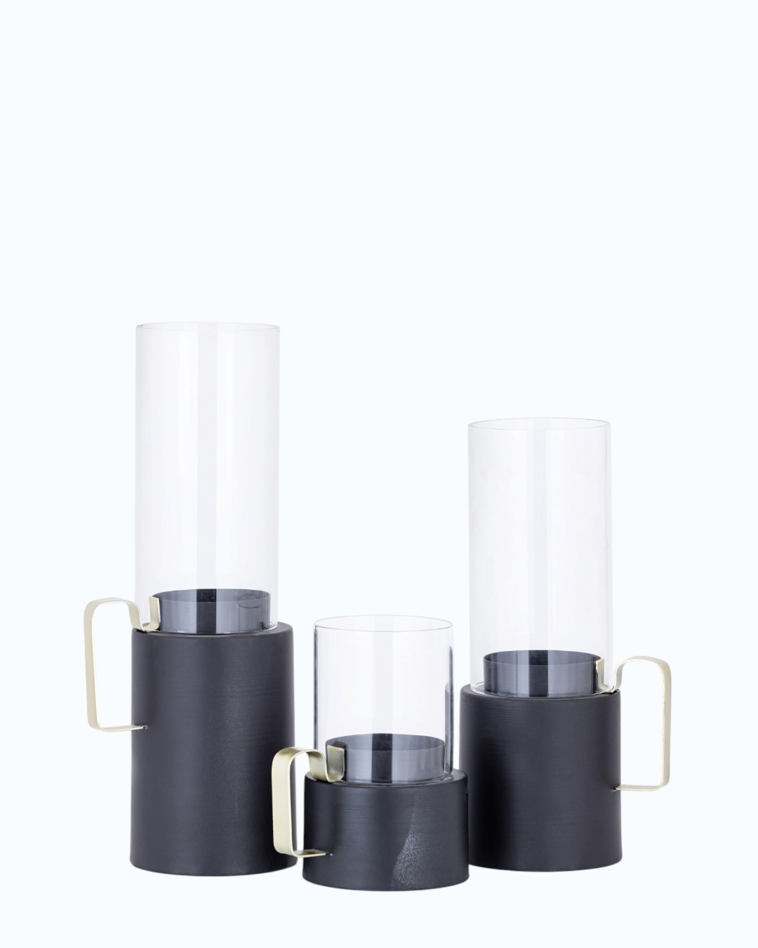 Modern Trio Pillar Hurricane Set