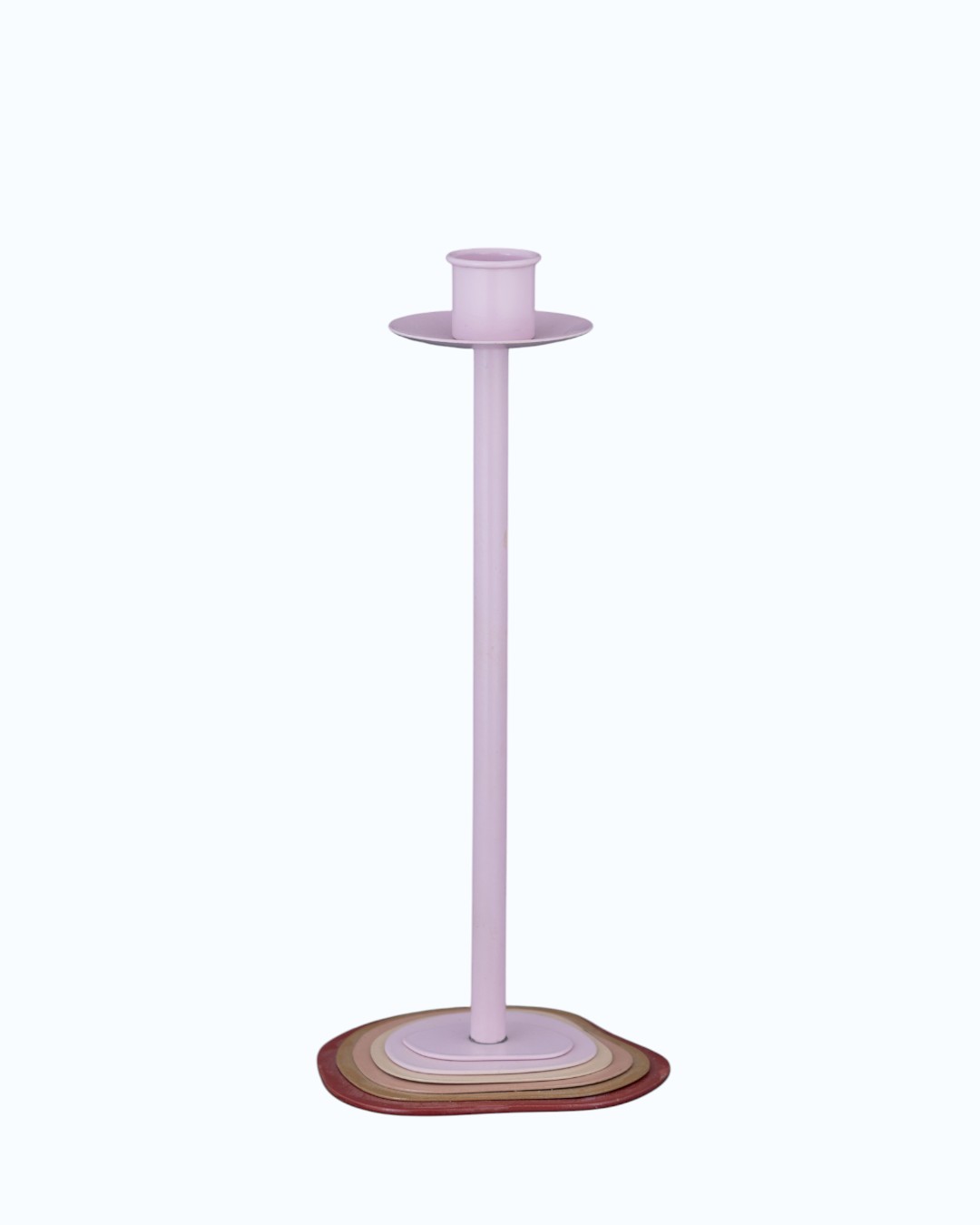 Slim Tall Pedestal Layered Base