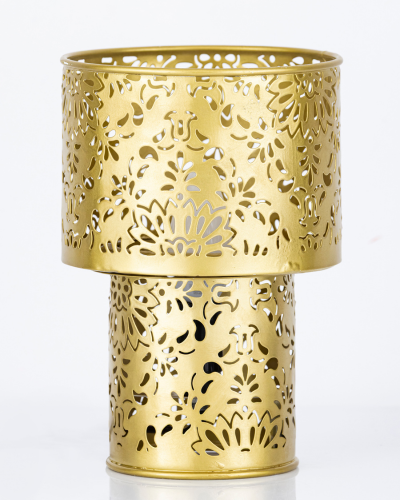 Antique Gold Floral Table Lamp