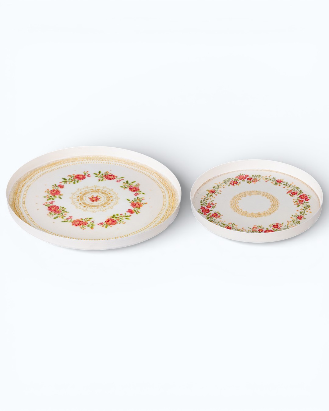 Poetic Romance"Royal Rose Medallion" Plate Set