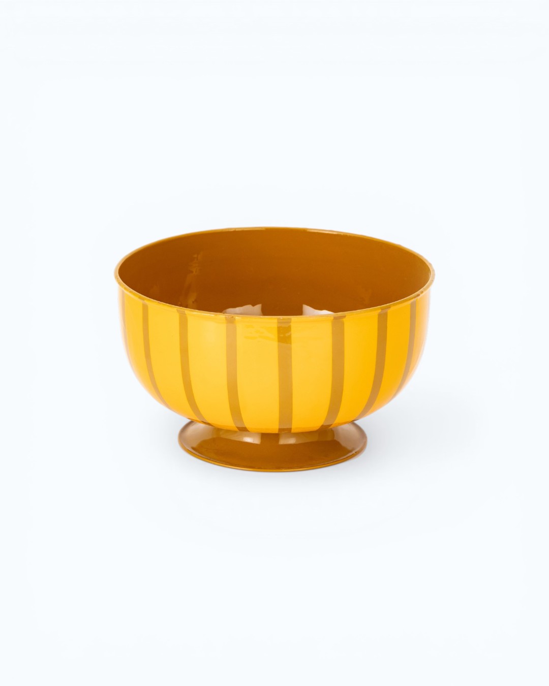 Joyful Stripes Golden Mustard Bowl