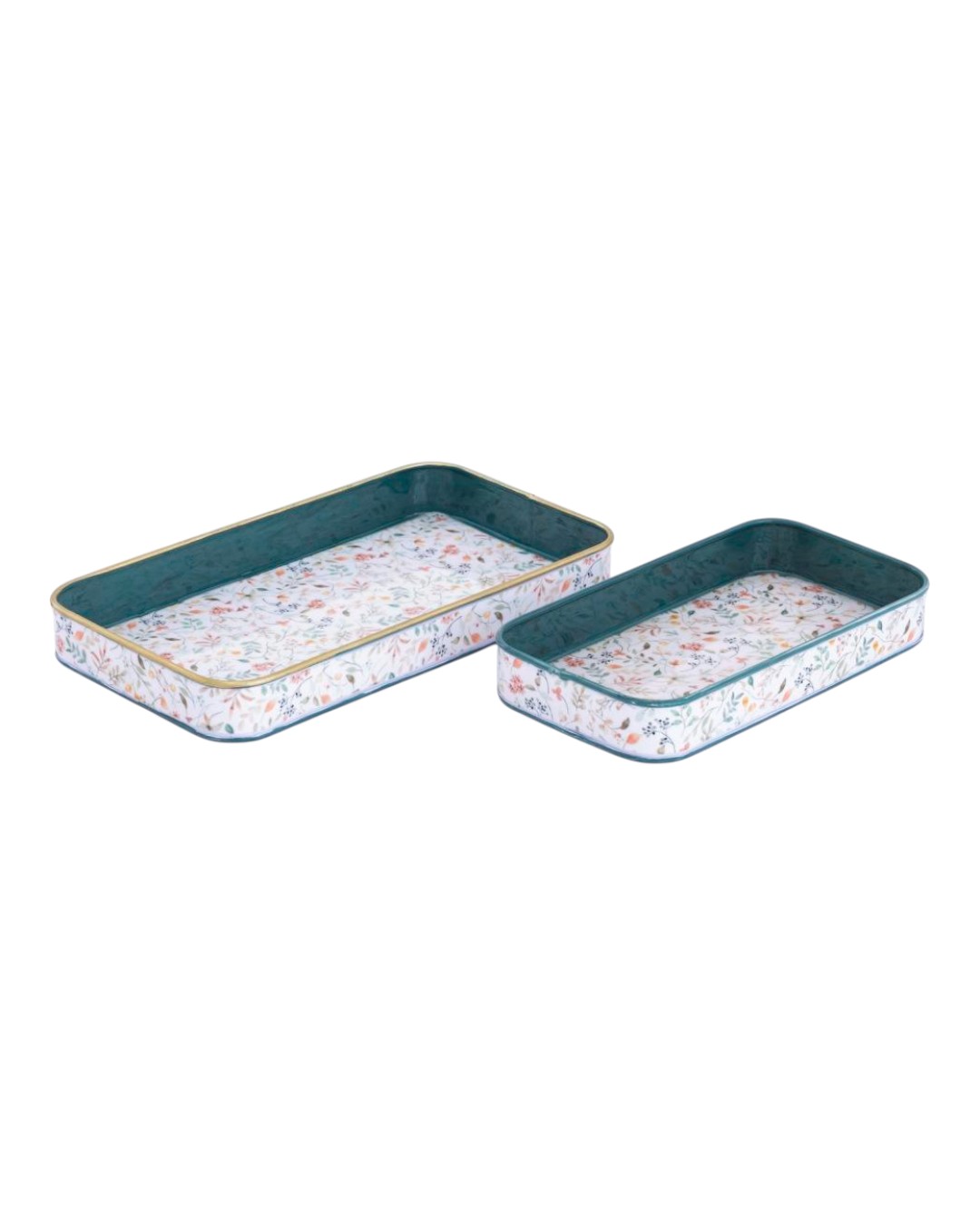 Botanical Meadows Forest Leaf Tray Duo