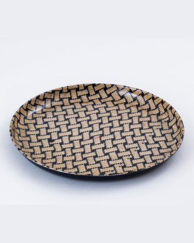 Woven Effect Geometric Tray
