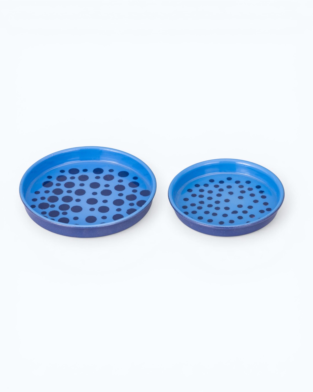 Playful Dots Cobalt Blue Plates