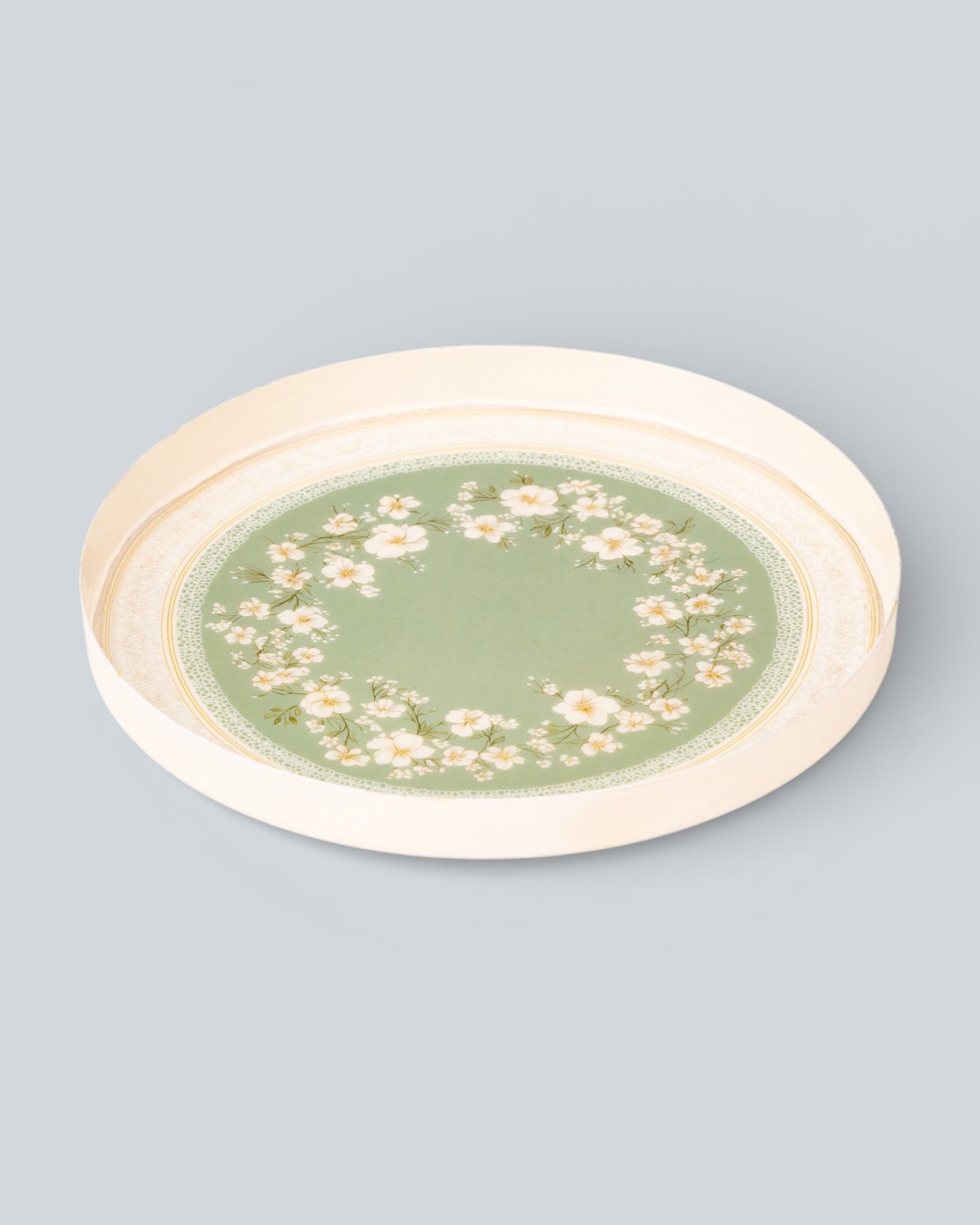Poetic Romance "Sage Blossom Wreath Plate"