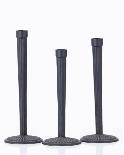 Fluted Column Candlestick Set