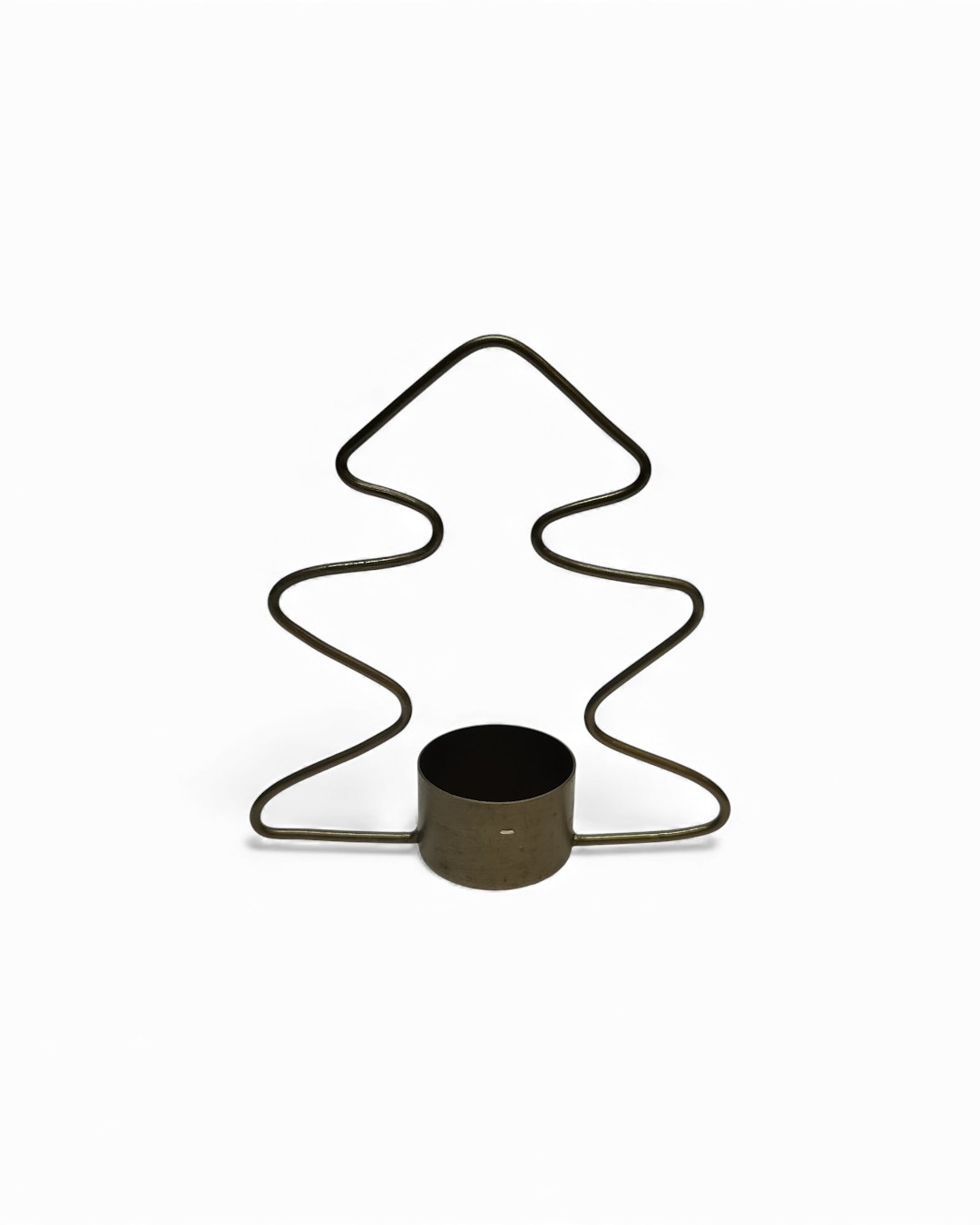 The Evergreen Glow:  Sculptural Tree Tea Light