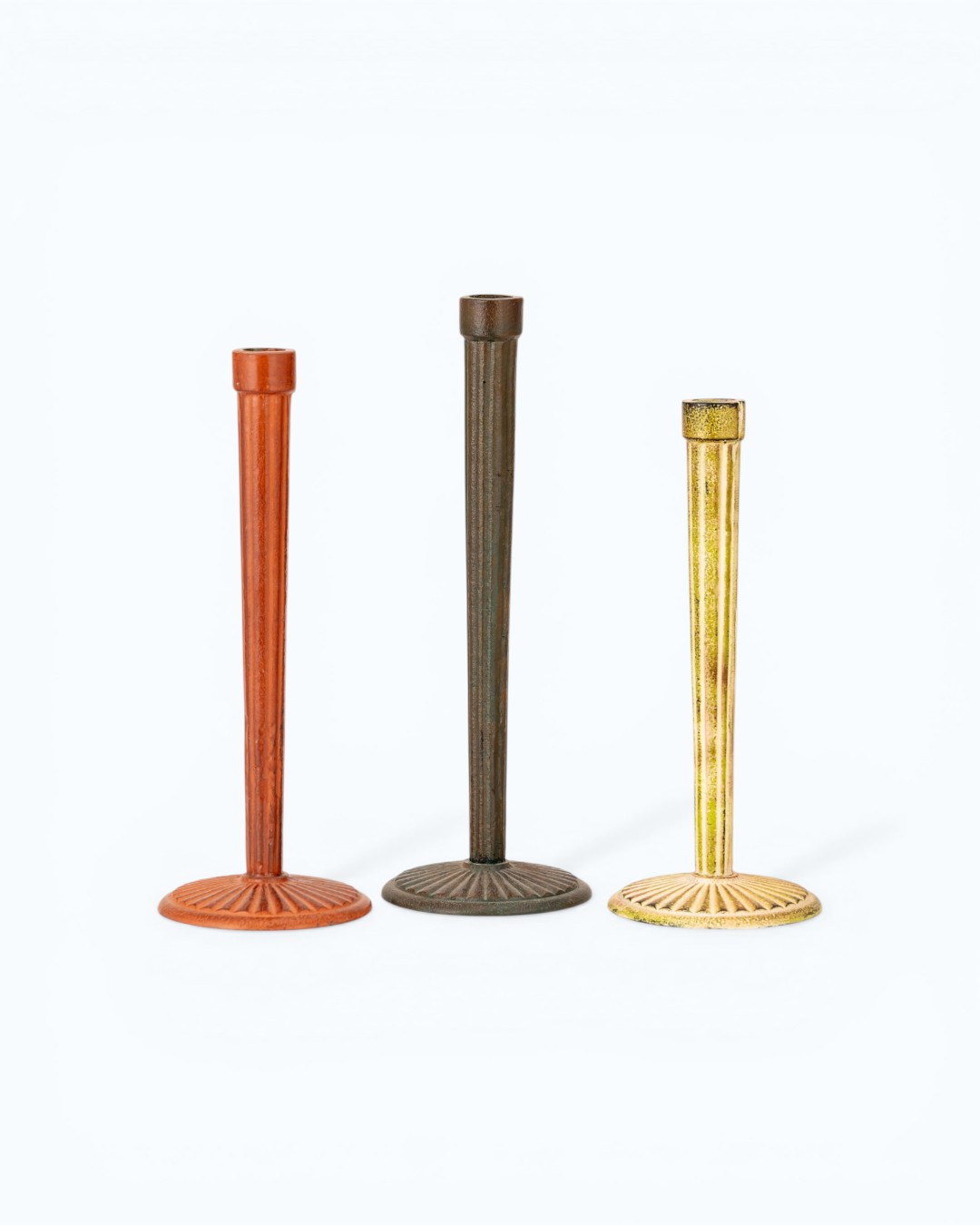Ribbed Column Taper Stand Trio