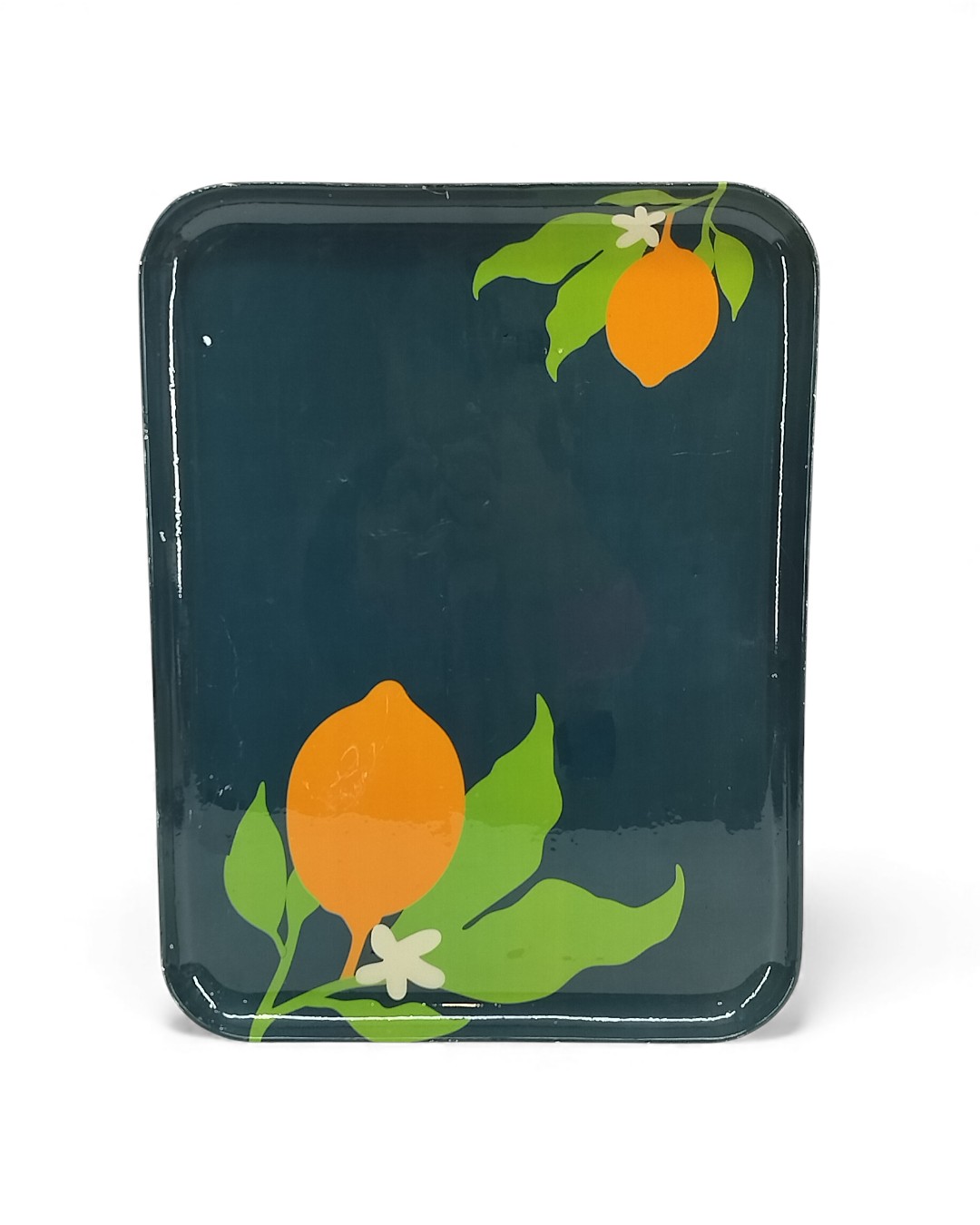 Scrollwork Transformative Teal Citrus Botanical Tray