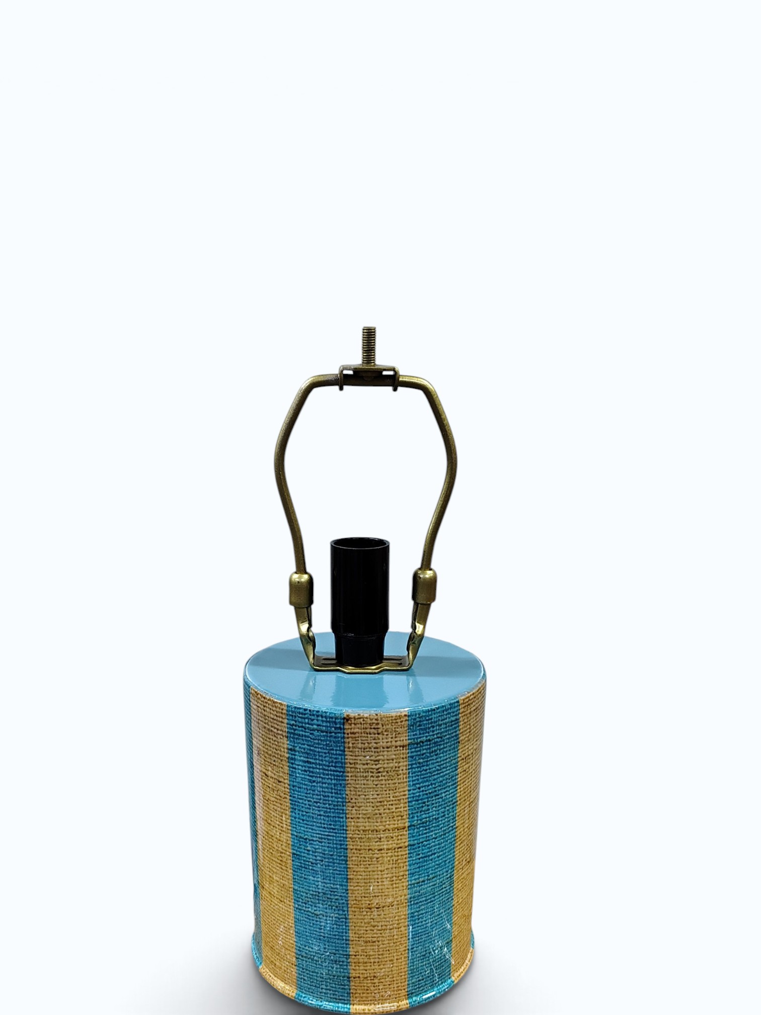 Sky Blue Striped Drum Base