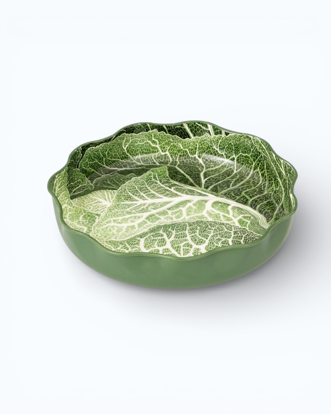 Botanical Bliss Scalloped Cabbage Bowl