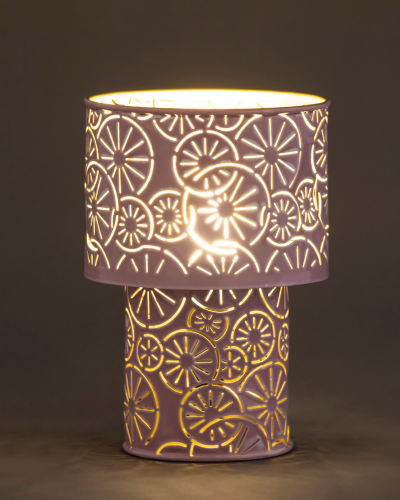 Lilac Citrus Pattern Lamp