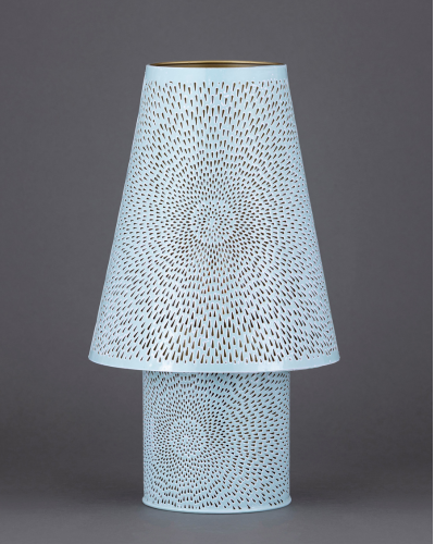 Sky Blue Sunburst Lamp