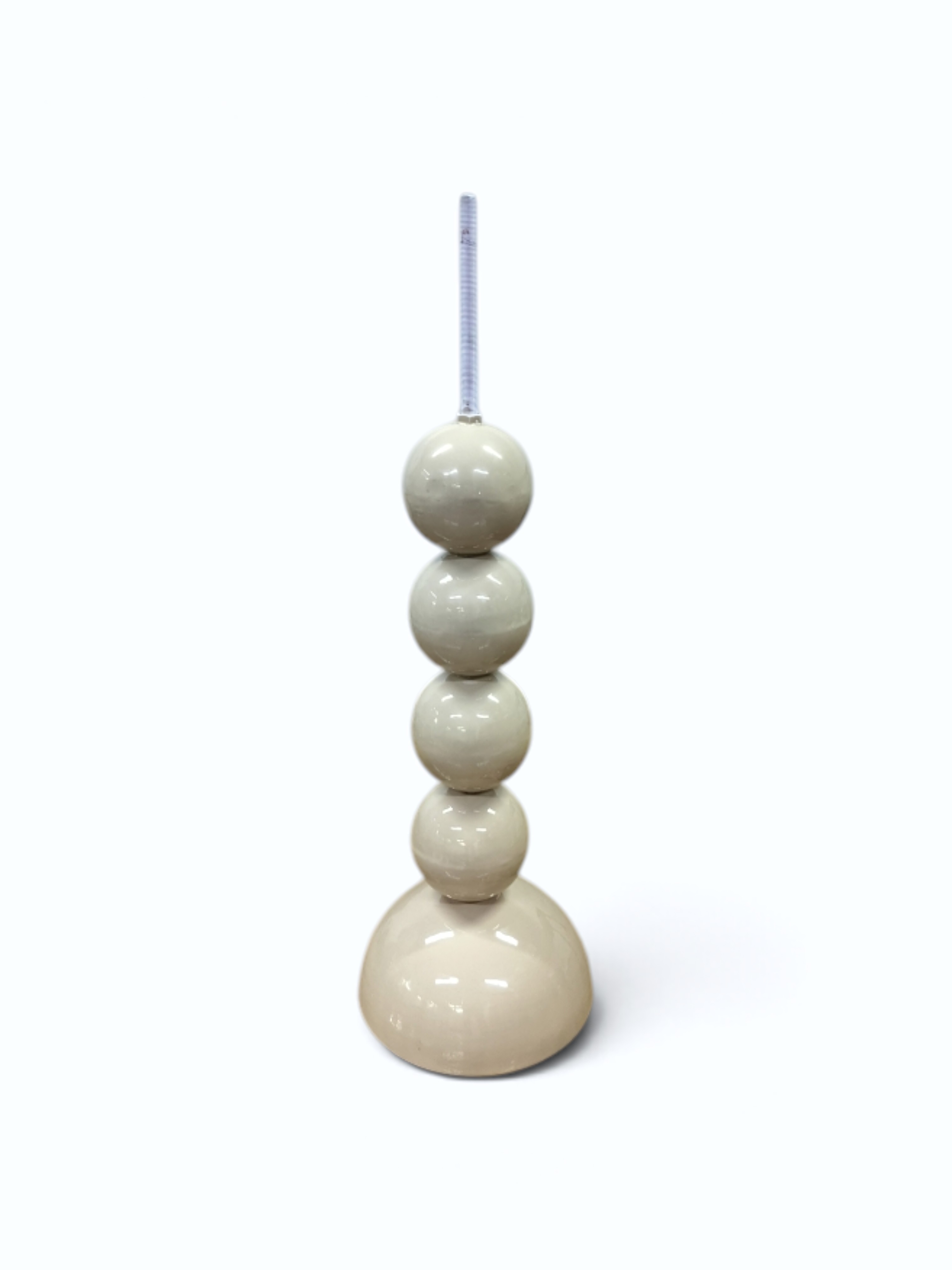 Warm Beige Ball Totem Base