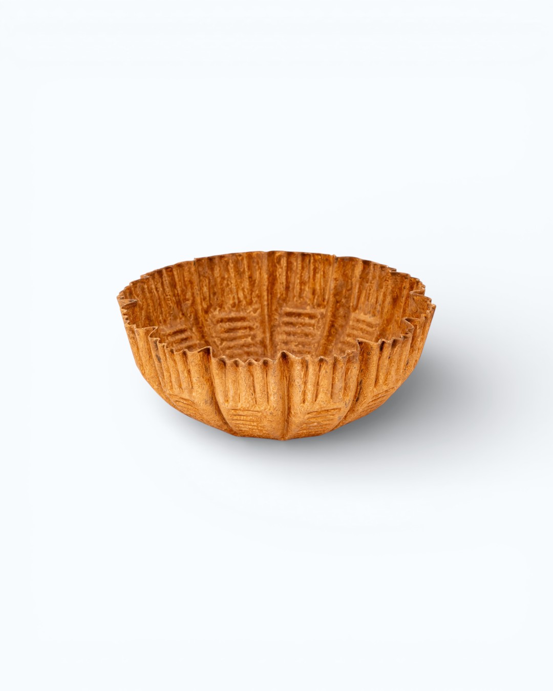 Scalloped Fluted Art Bowl