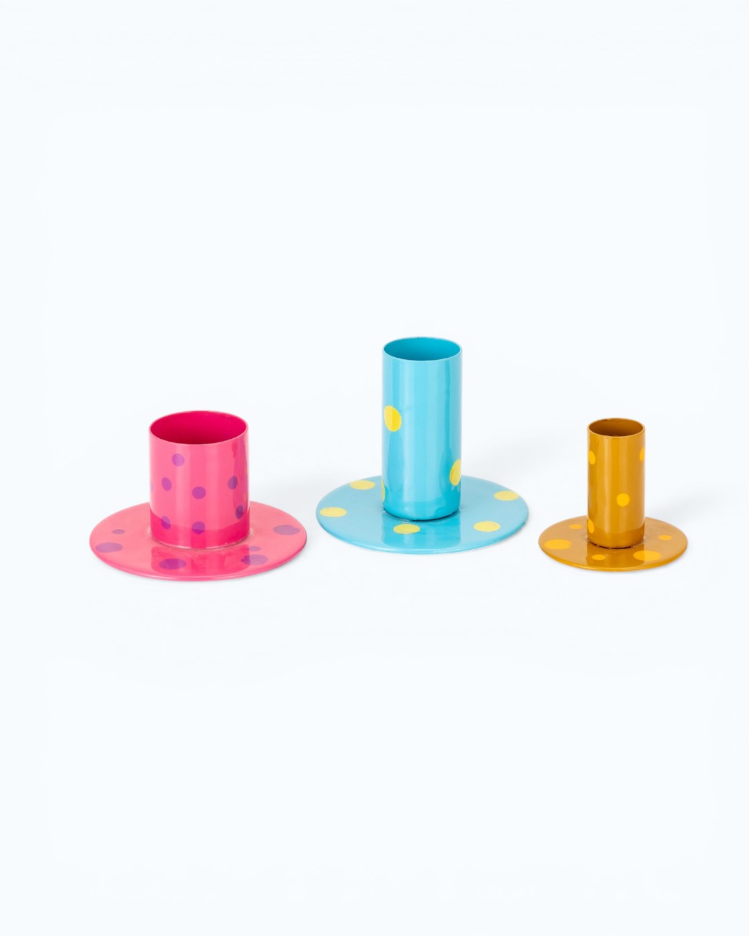 Playful Dots Cylindrical Pillar Trio