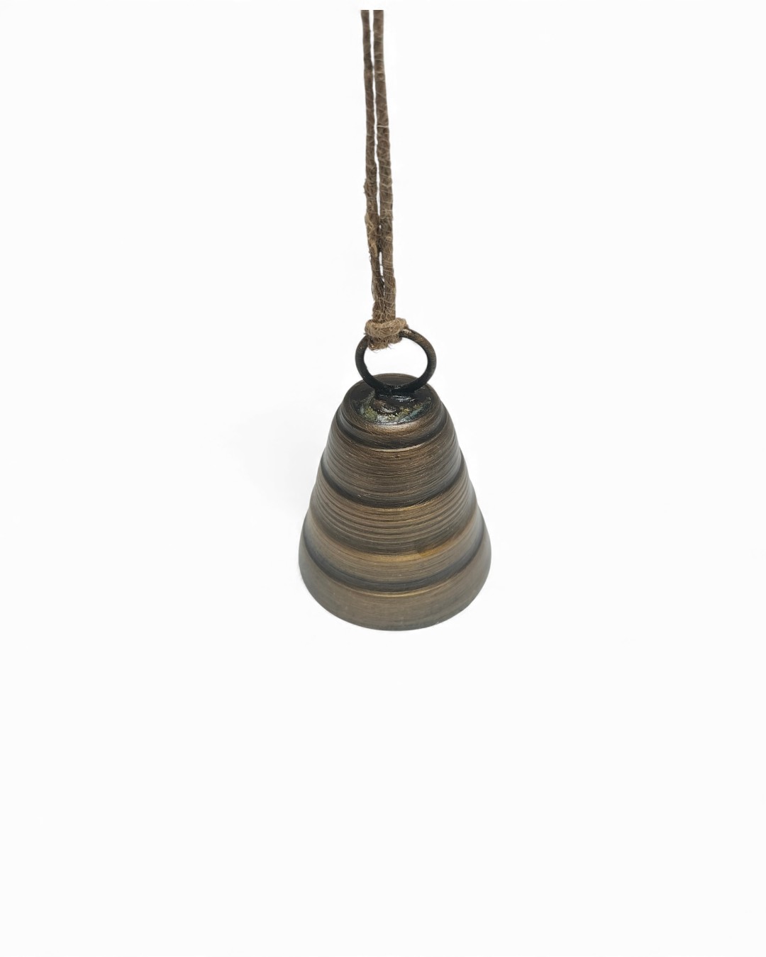 Tiered Rustic Bell with Stacked Ring Design