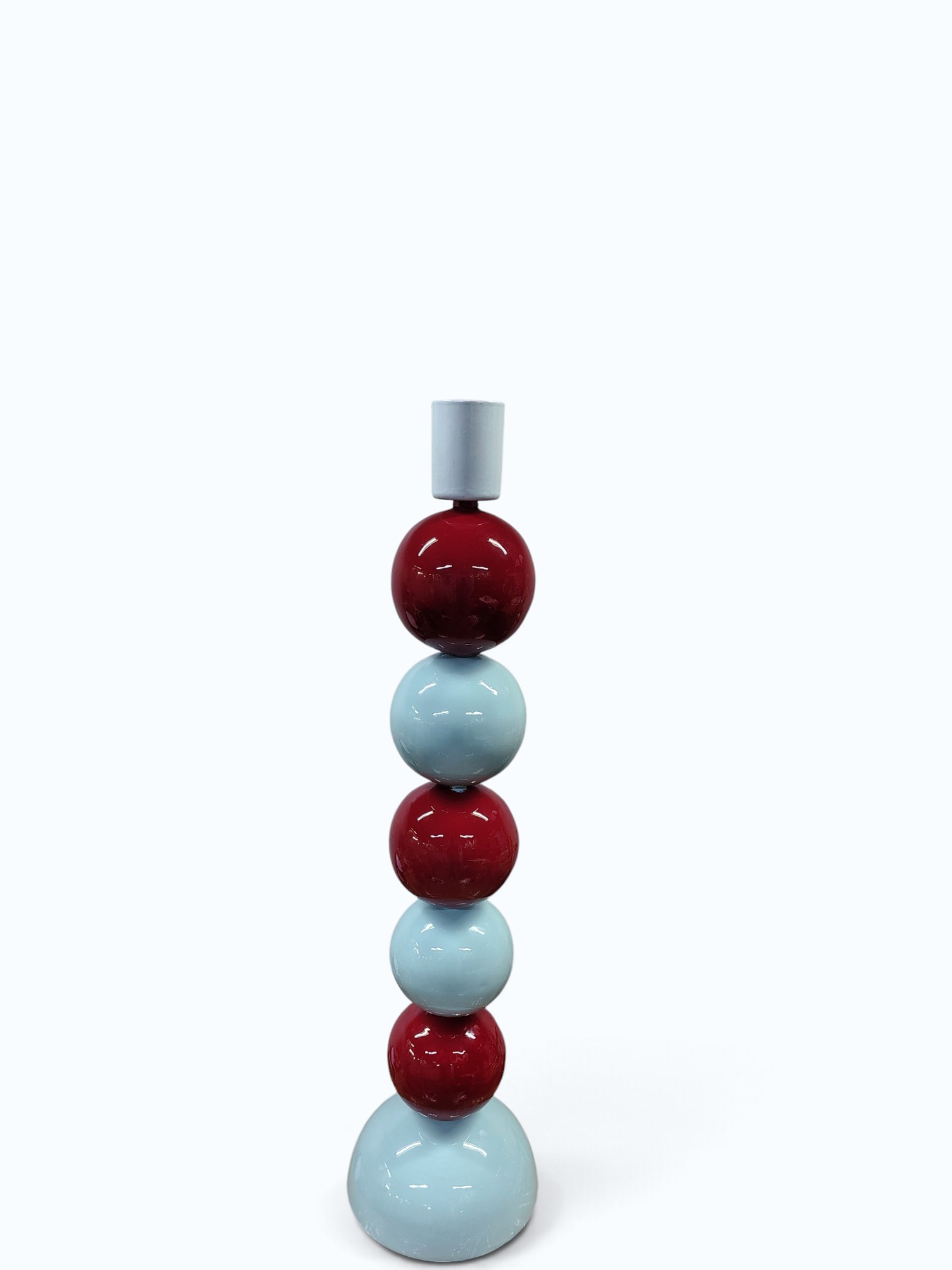 Burgundy Powder Blue Stacked Base
