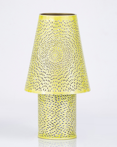 Bright Yellow Sunburst Lamp
