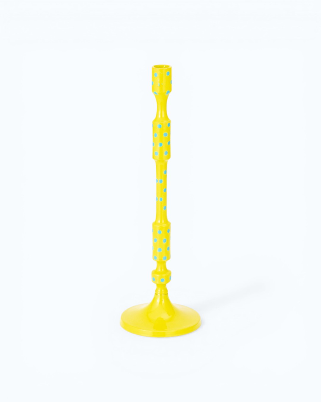 Playful Dots Sky Blue Candlestick