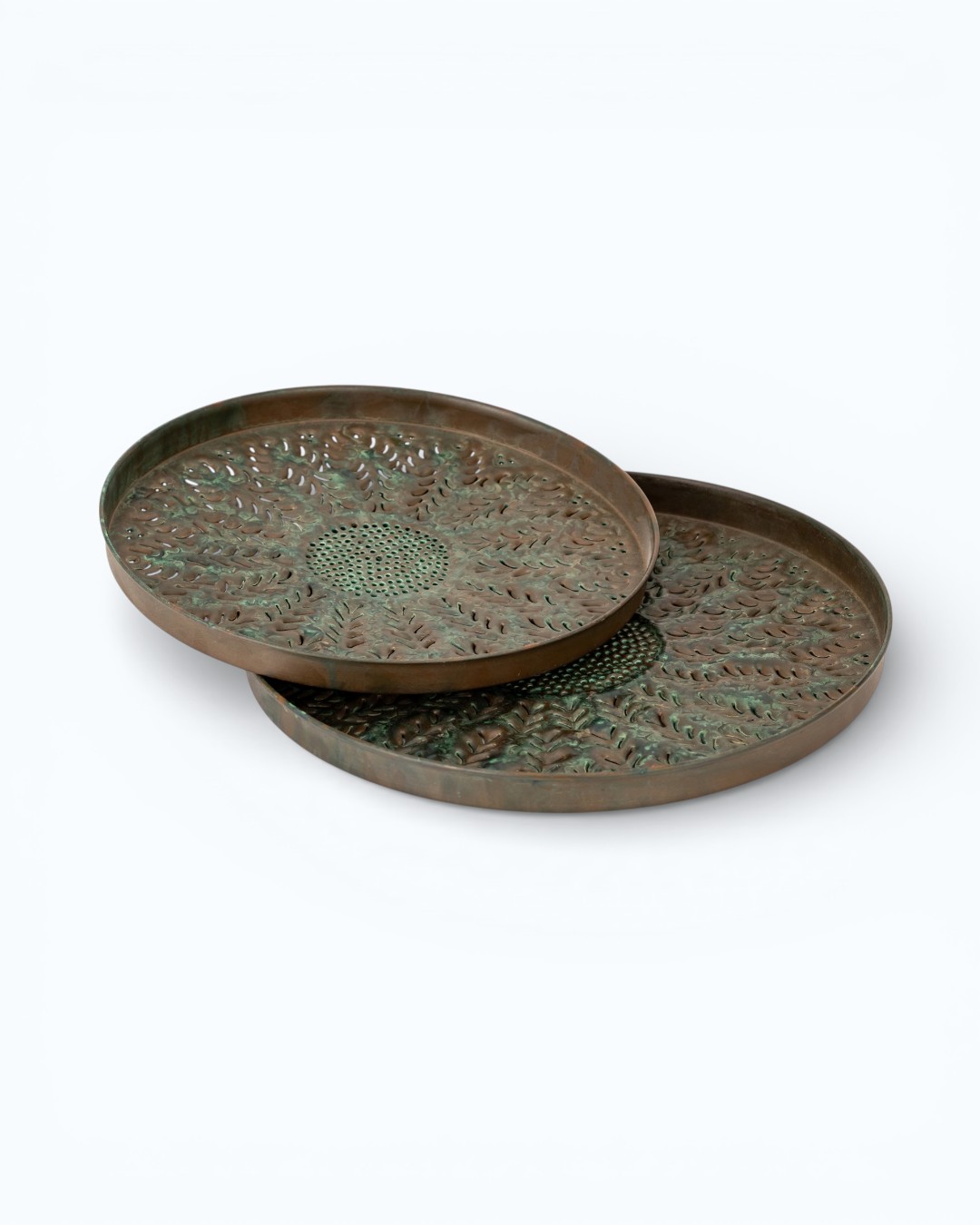 Botanical Bliss leaf Textured Platter Set