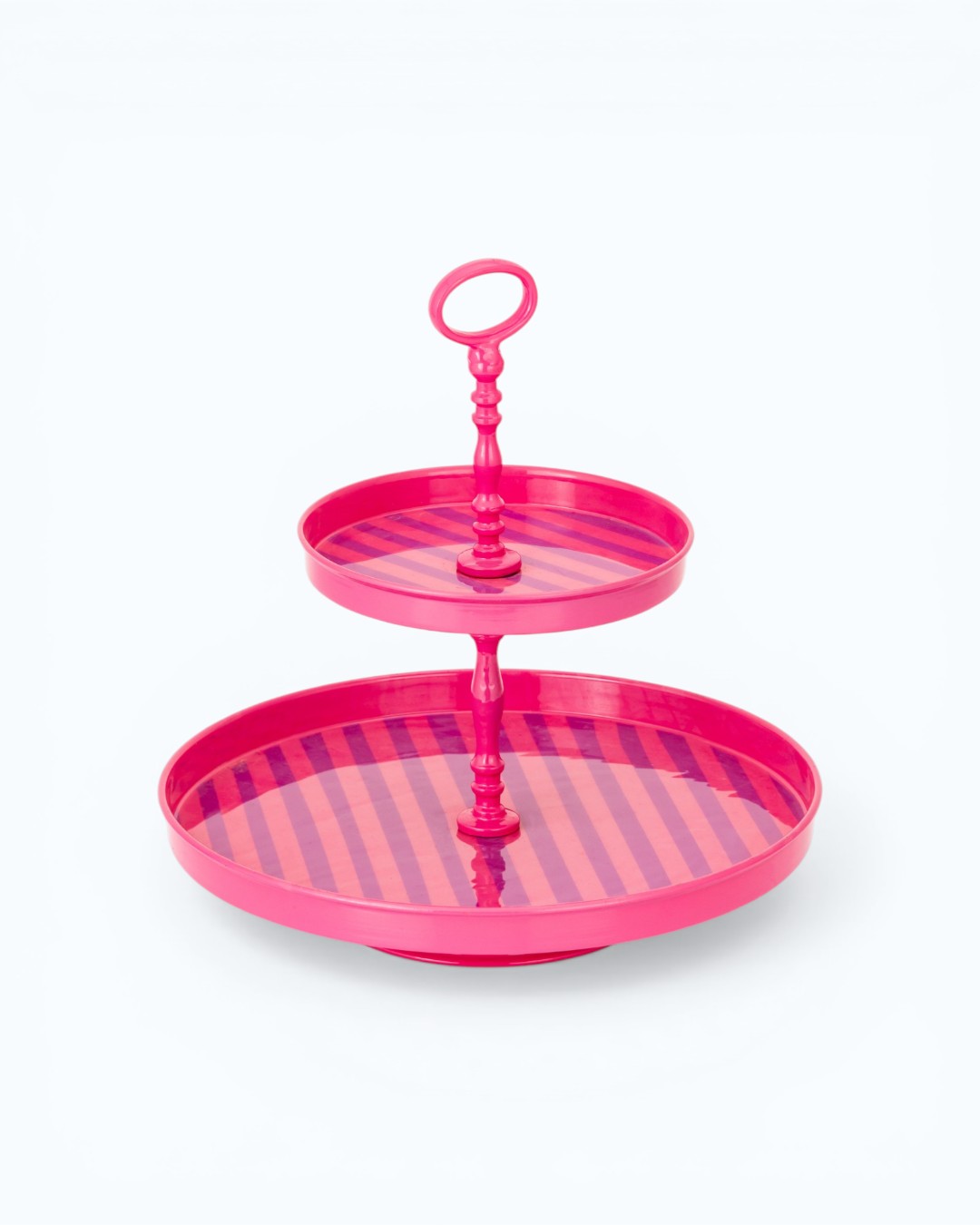 Joyful Stripes Pink Tiered Stand