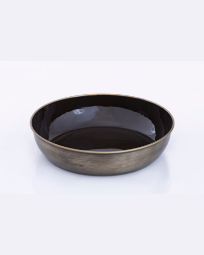 Bronze Black Shallow Bowl