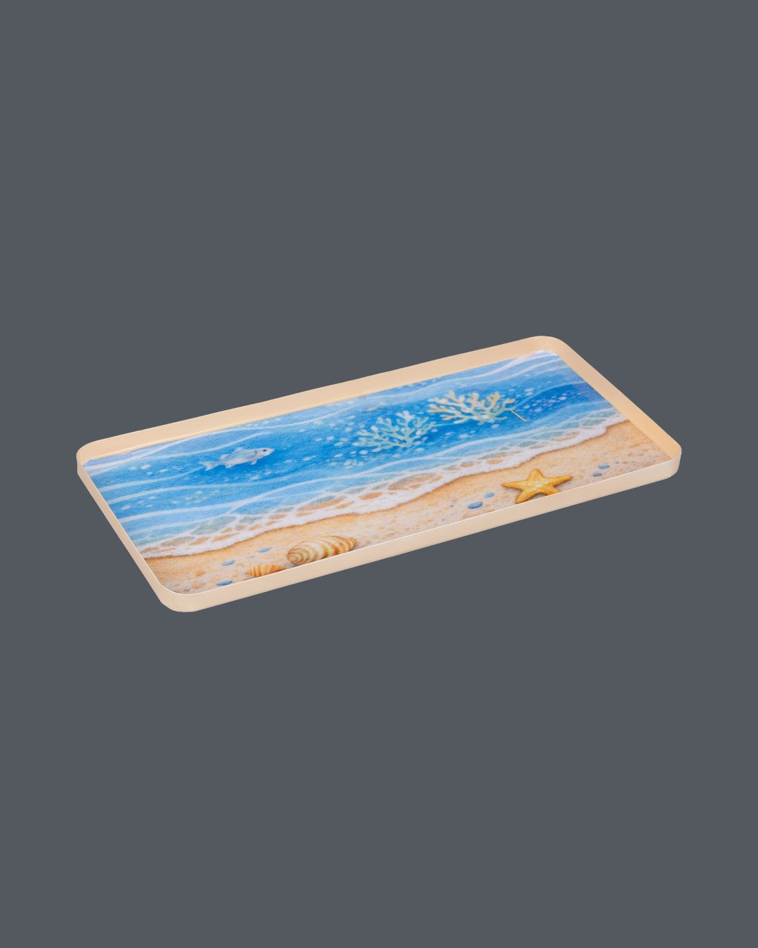 Serene Shores Coastal Life Scenic Tray
