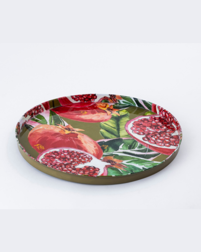 Decorative Plate – Pomegranate Print