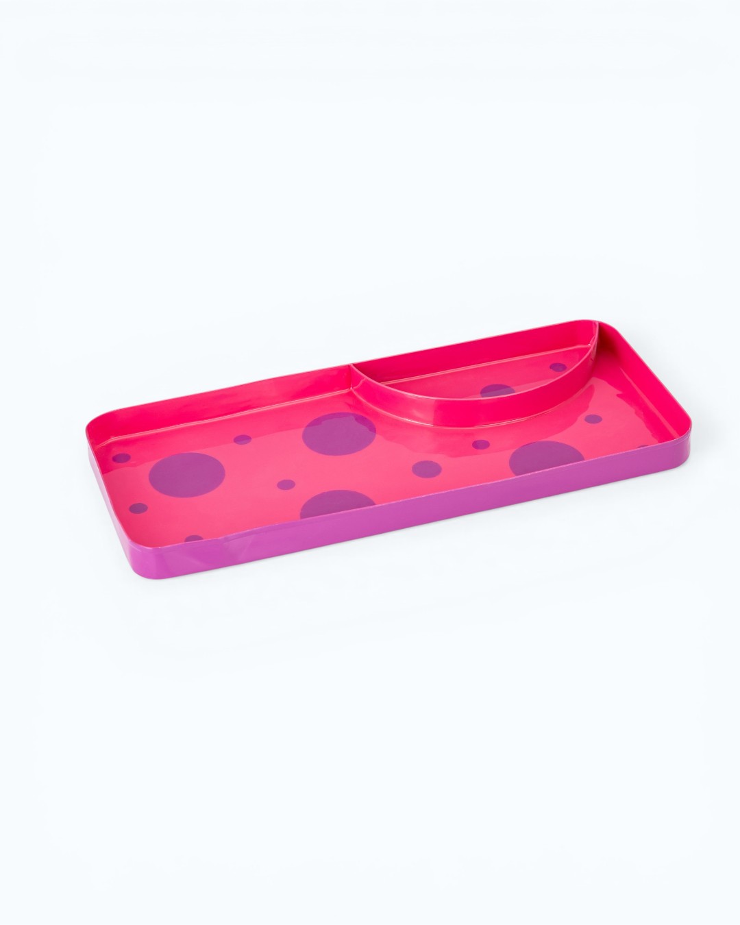 Playful Dots Divided Pink Organizer