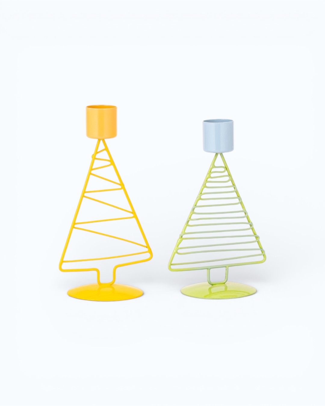 Playful Living Wire Tree Pillars Holders