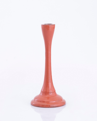 Classic Flared Coral Candlestick