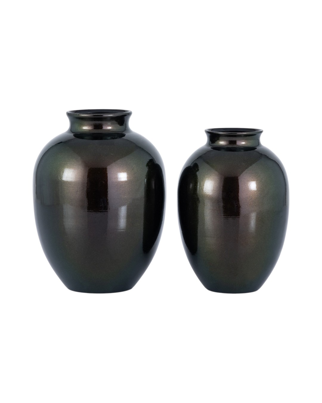 Classic Pear-Shaped Metallic Planter