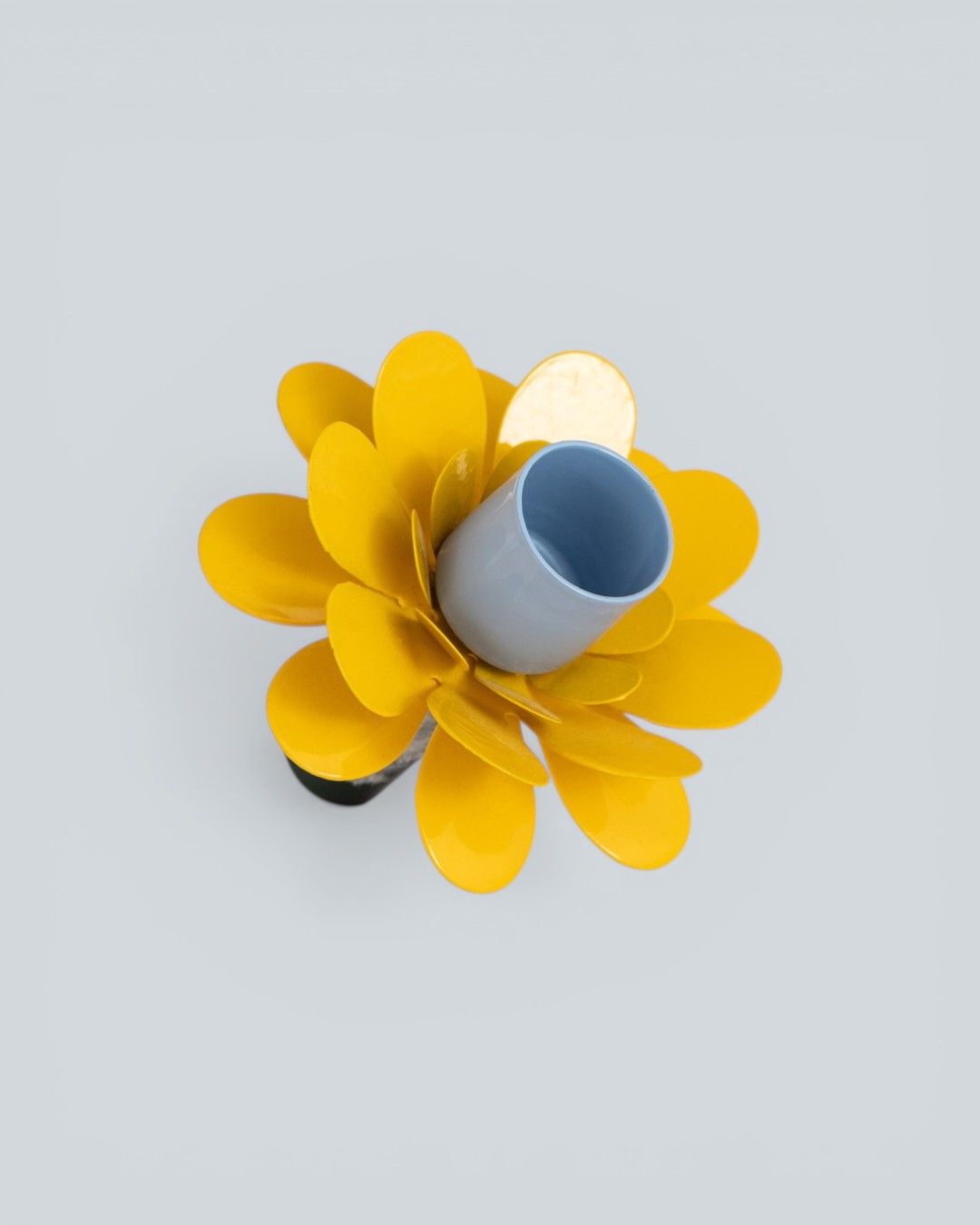 Playful Living Floral Yellow & Slate Blue Holder