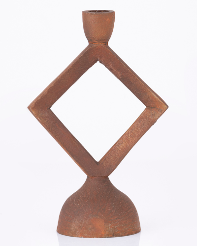 Abstract Diamond Candlestick Holder