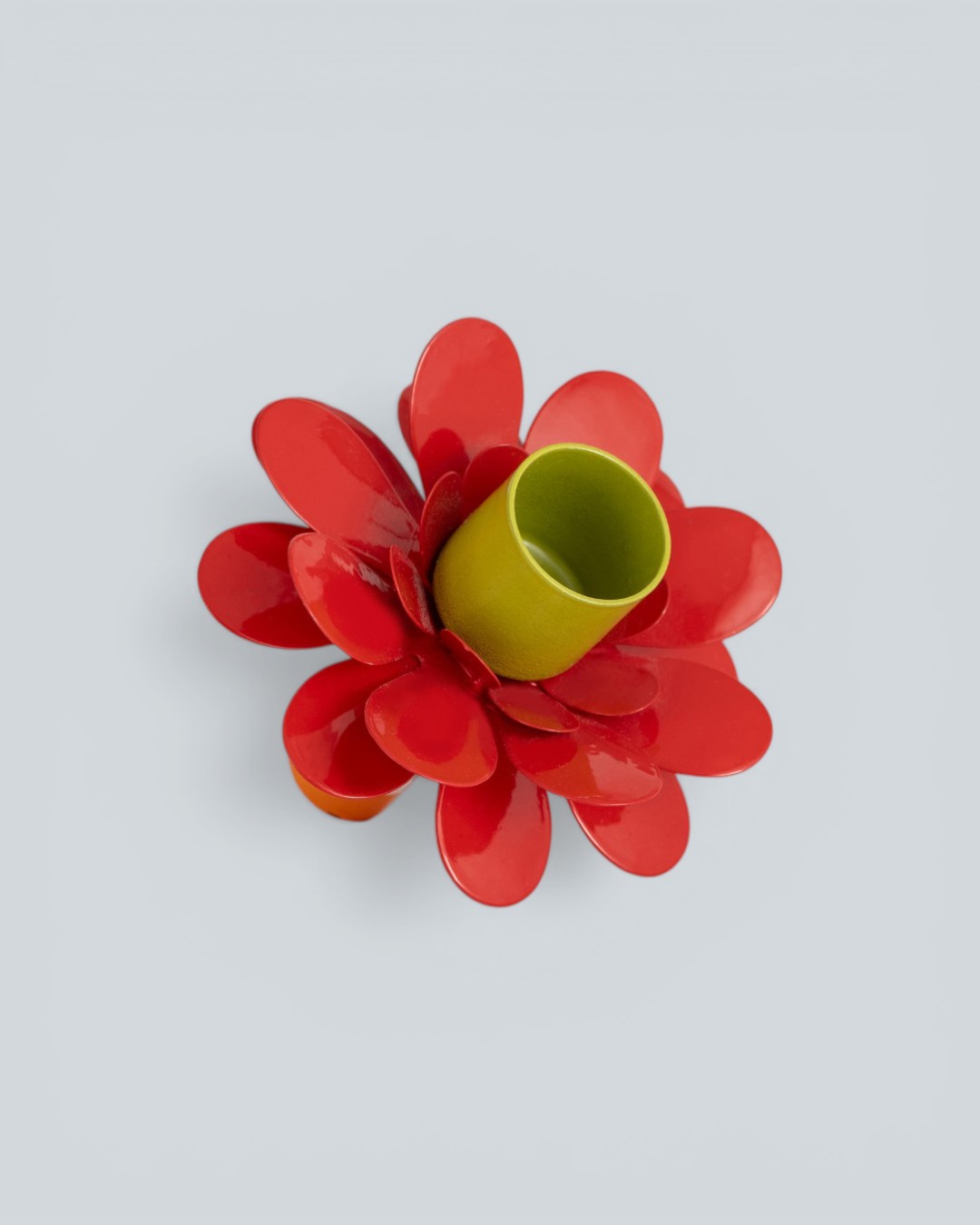 Playful Living Floral Crimson Red & Lime Holder