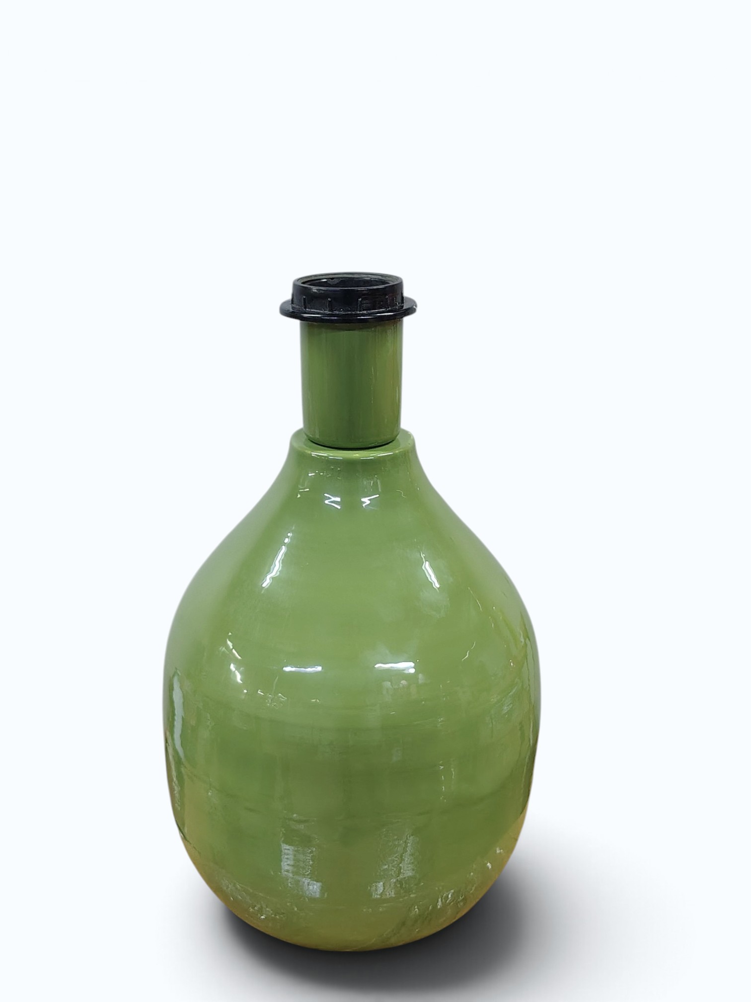 Smooth Olive Teardrop Lamp Base