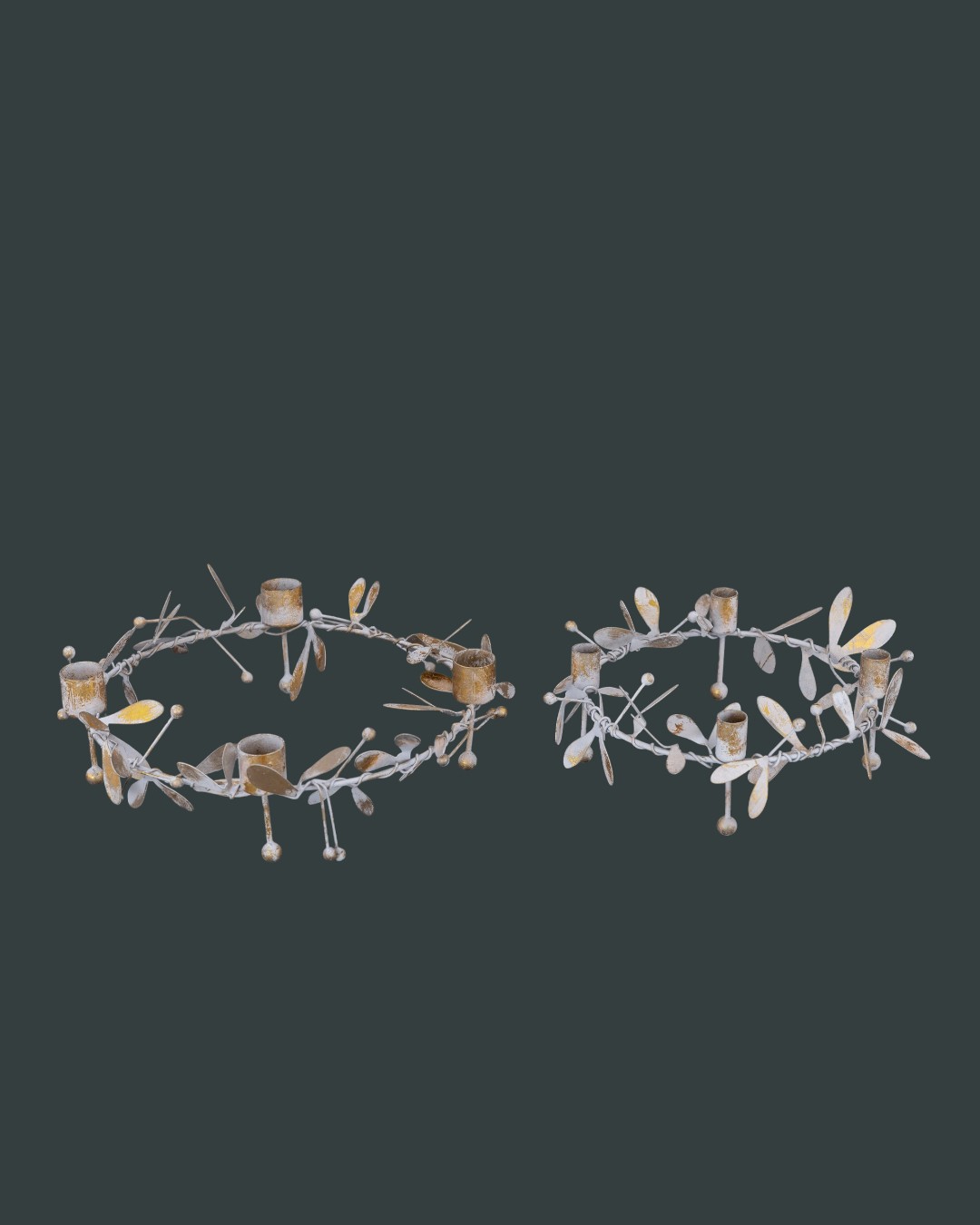Mistletoe Berry Candle Crowns