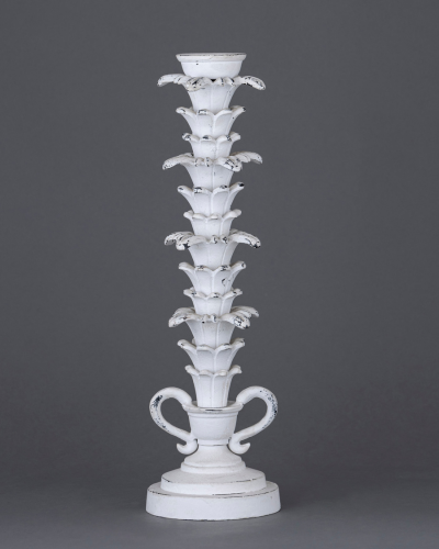 Shabby Chic Floral Candlestick