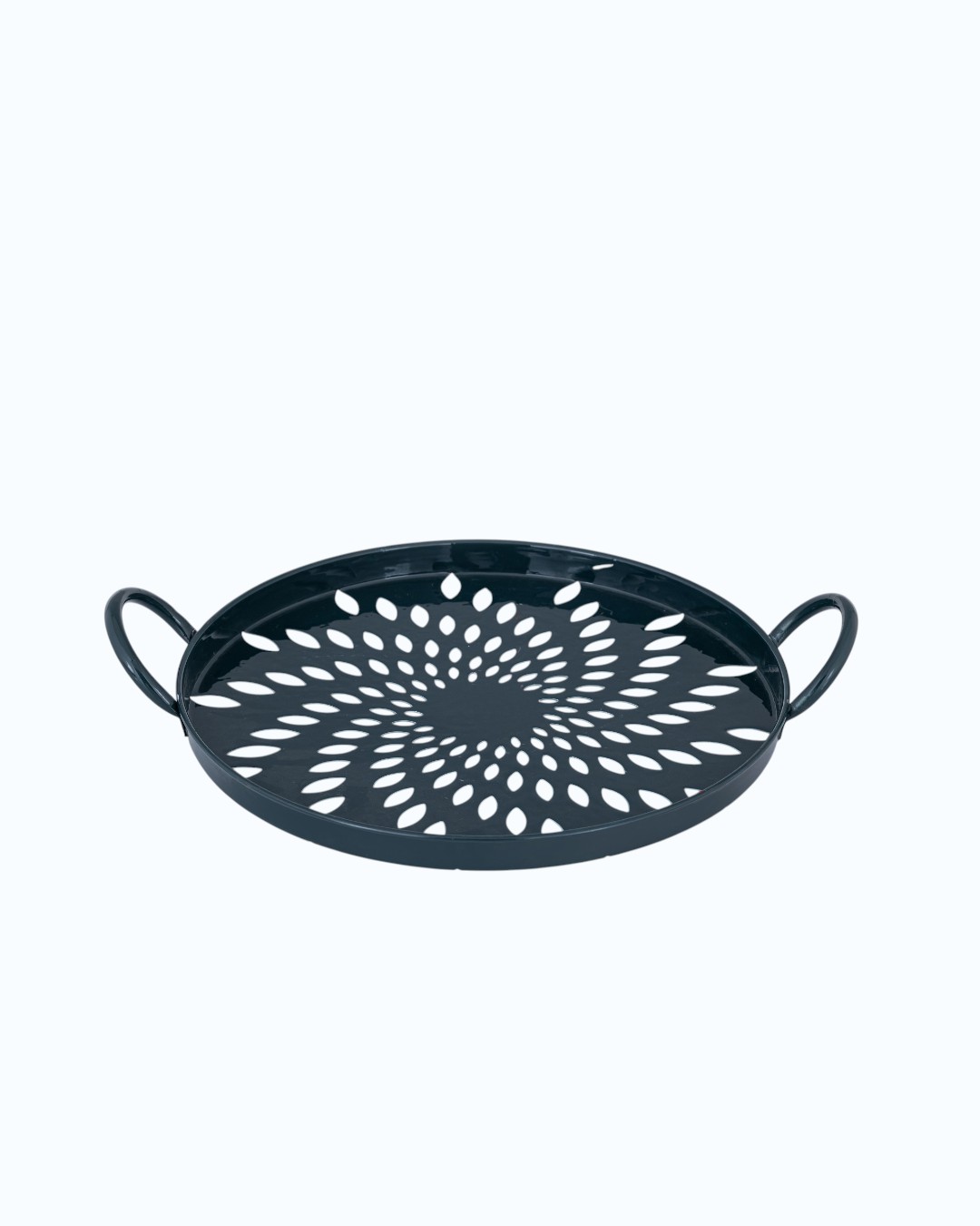 Midnight Blue Spiral Handled Tray