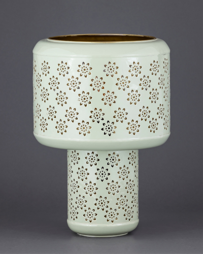 Soft Mint Blossom Lamp
