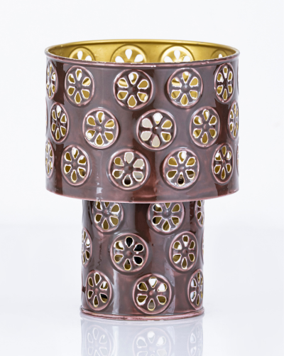 Bronze Circular Cutwork Lamp