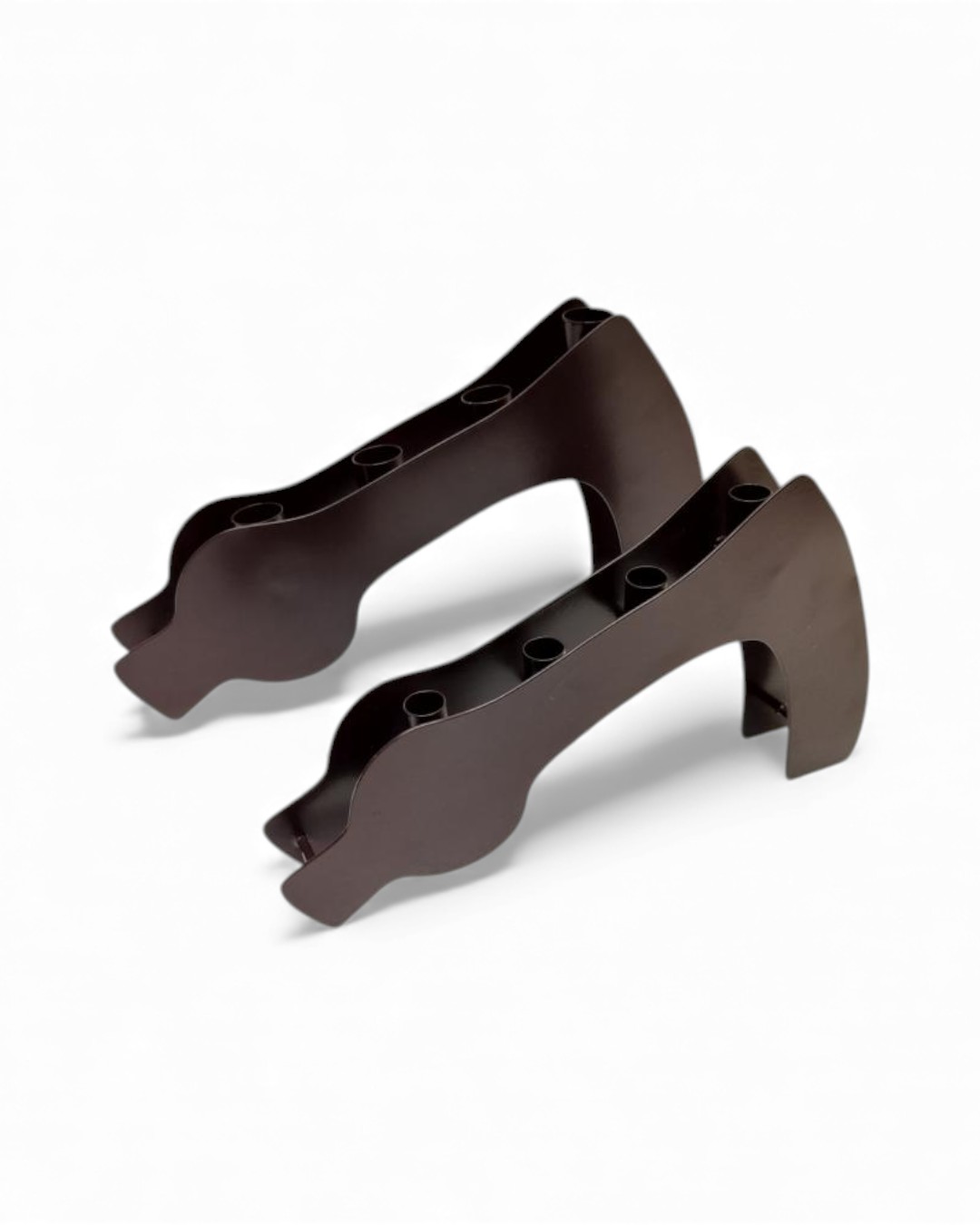 The Runic Advent Duo: Viking Axe Candle Stand Set