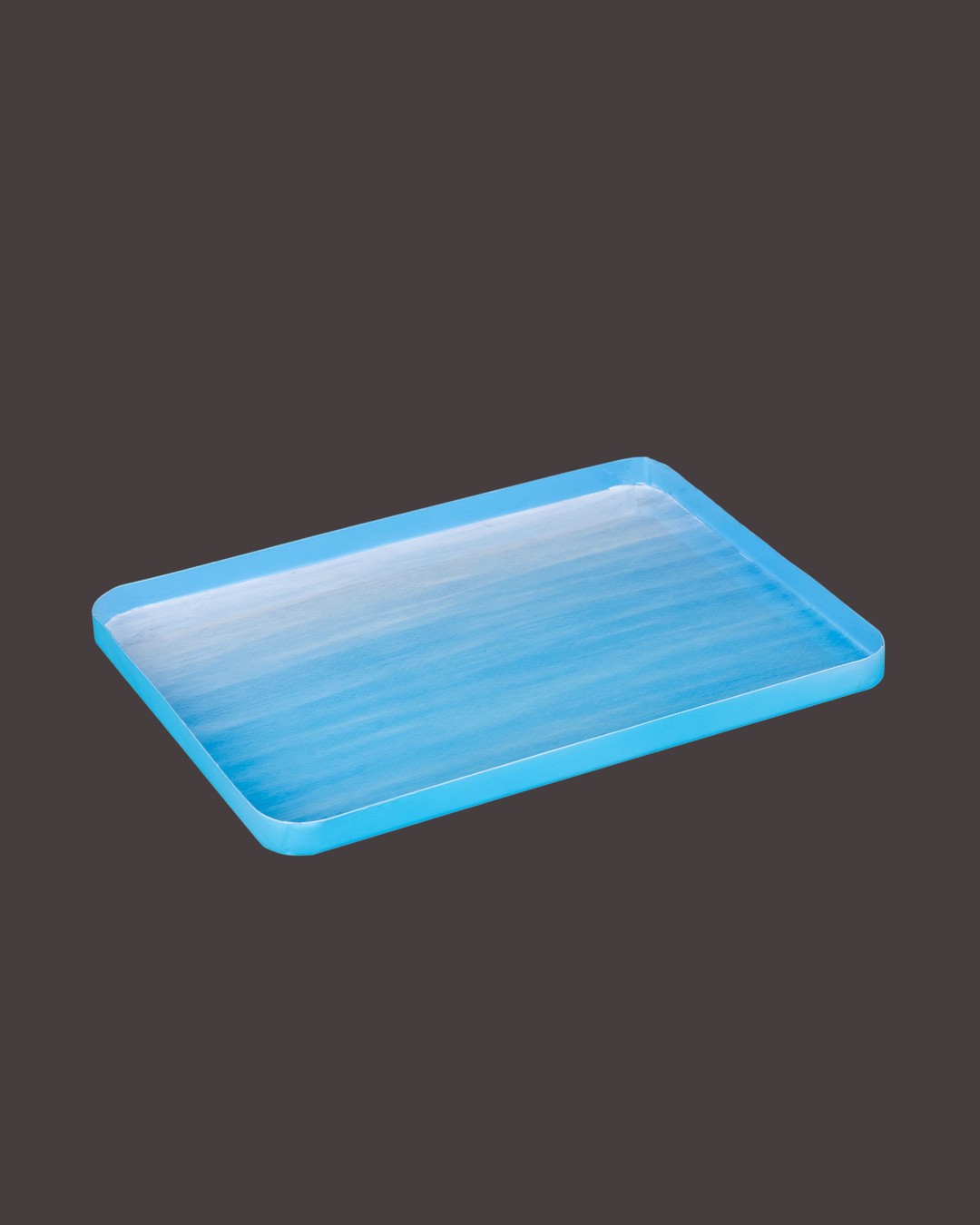 Serene Shores Ocean Mist Square Serving Tray