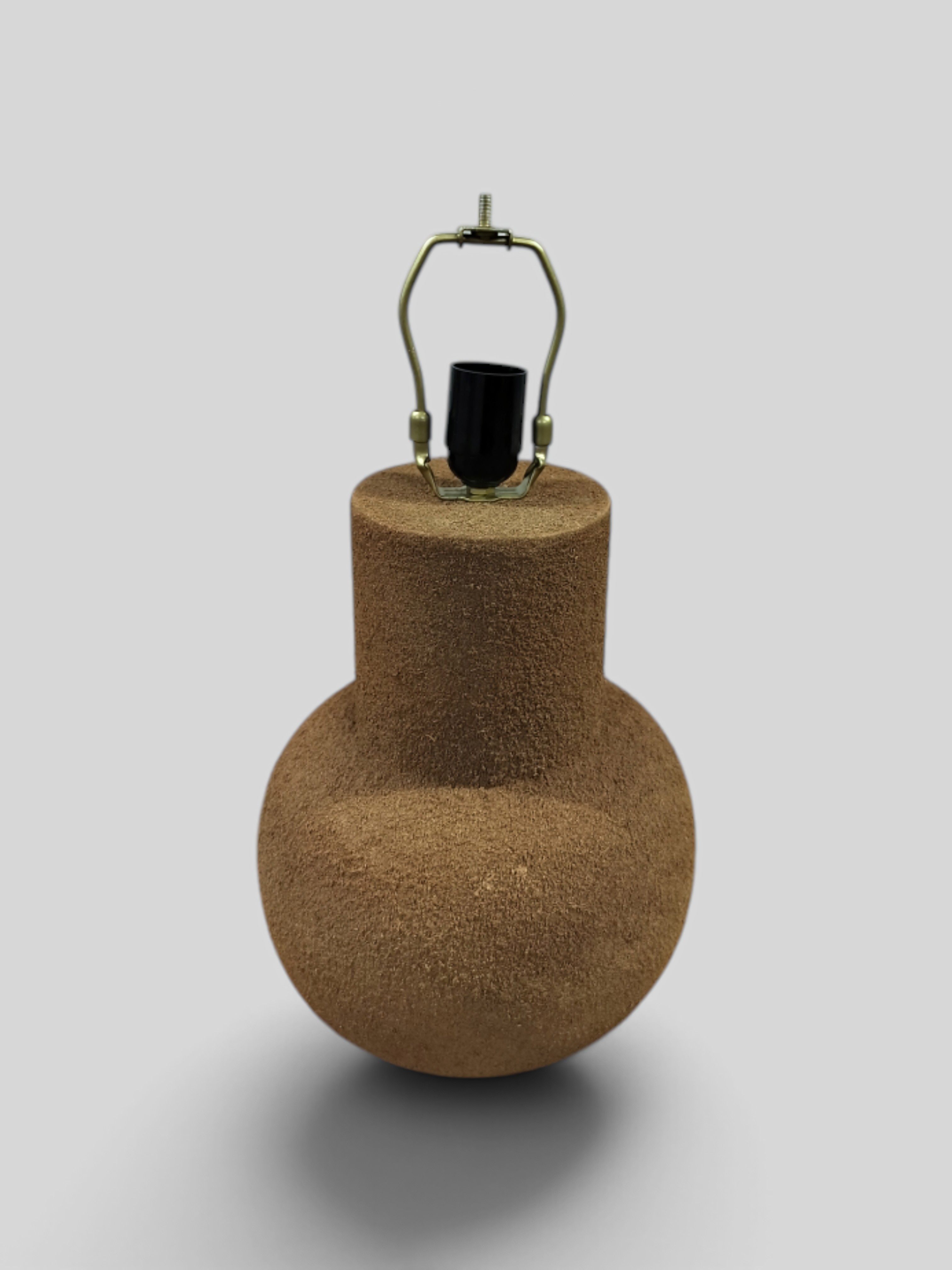 Earthy Clay Geometric Lamp Base