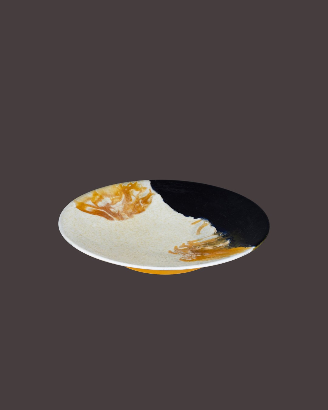 Molten Amber Celestial Ember Hand-Dipped Wall Tray