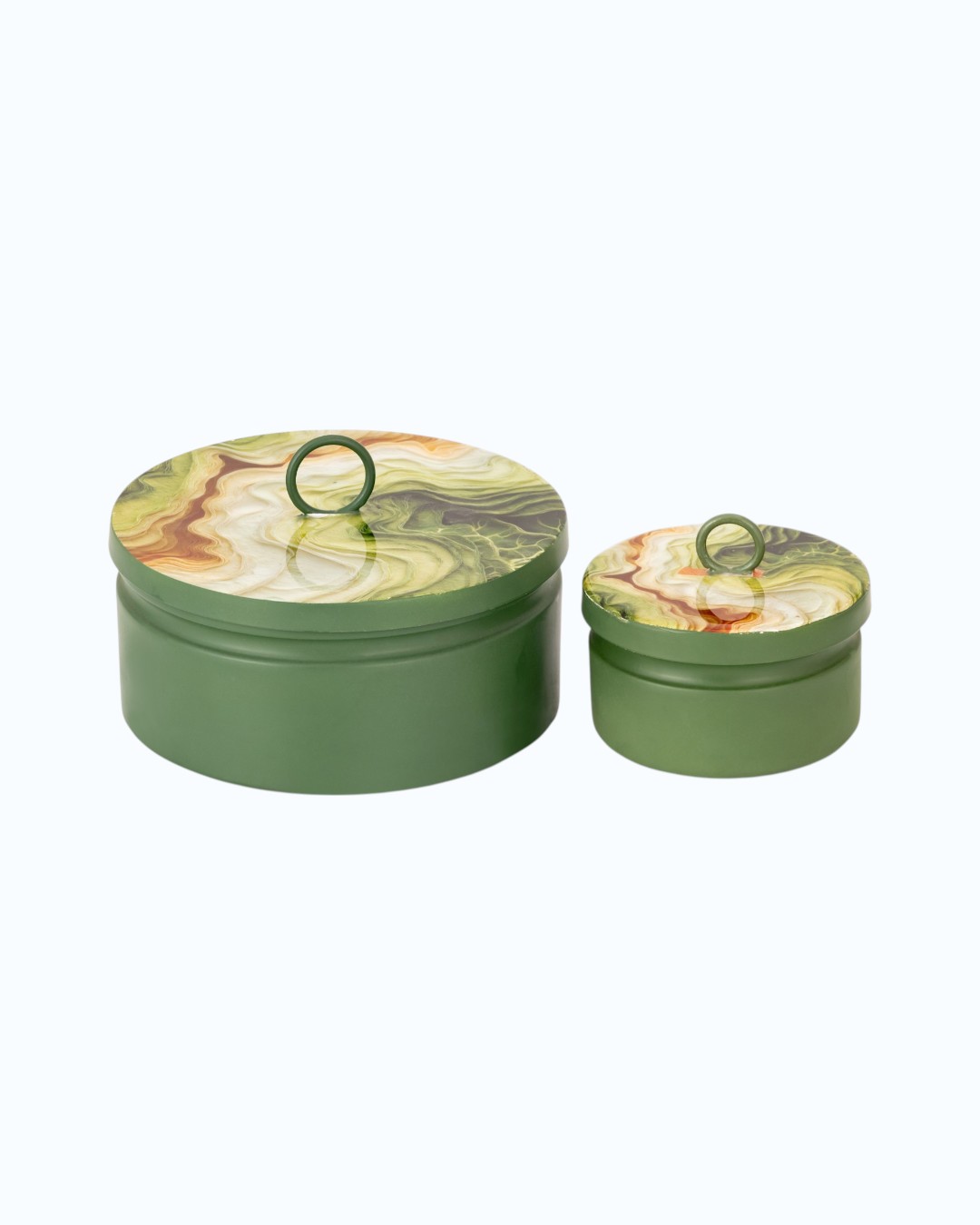 Botanical Bliss Verdant Canopy Round Boxes