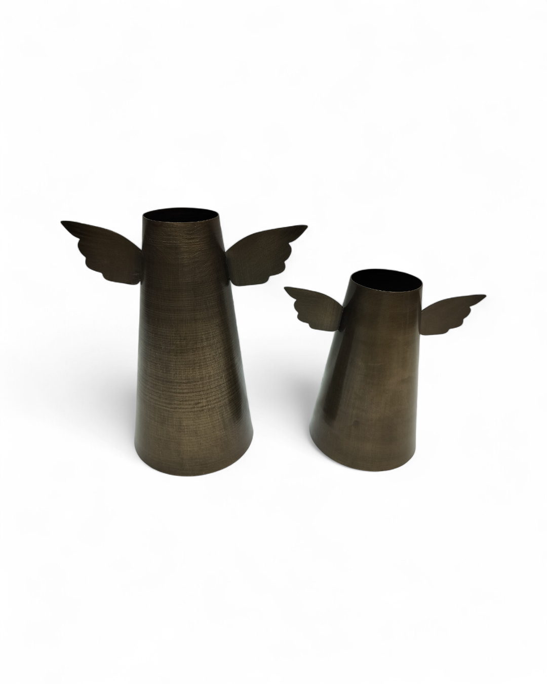 Antique Brass Finish Candle Holder”