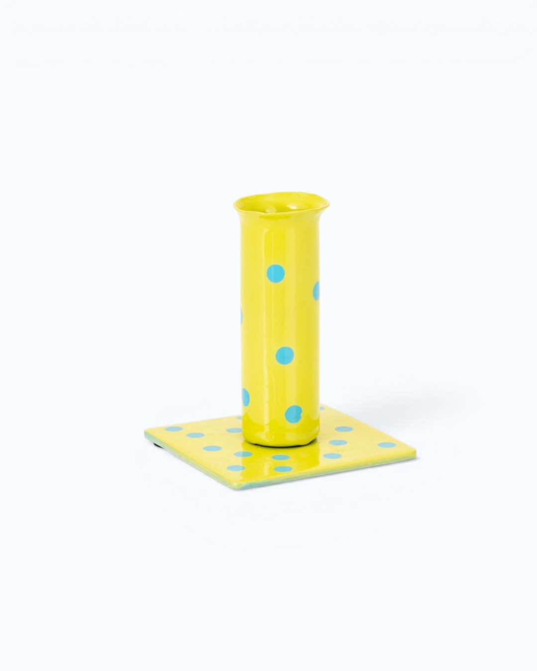 Playful Dots Tall Yellow Pillar