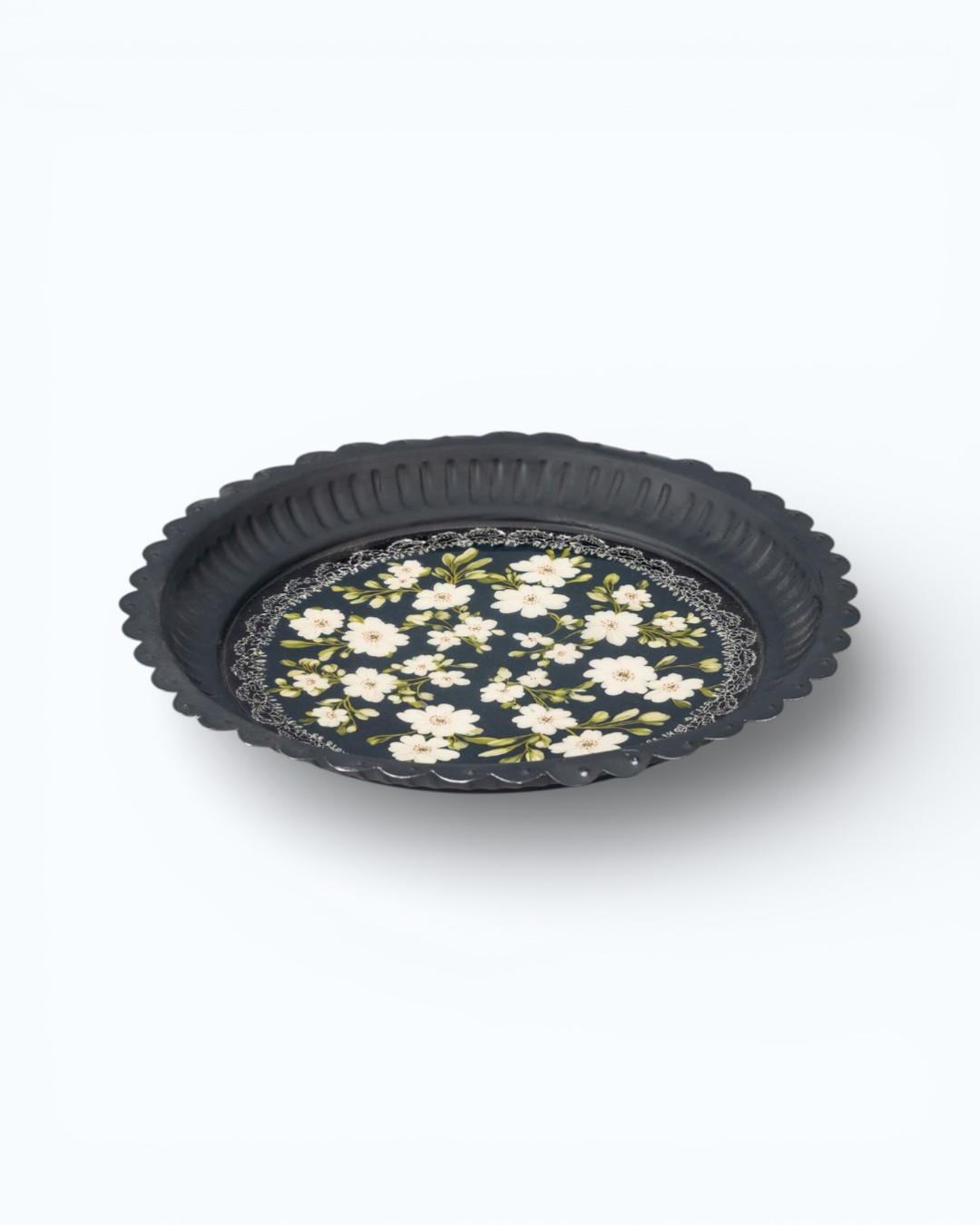 Poetic Romance Scalloped Spring Charger Plate